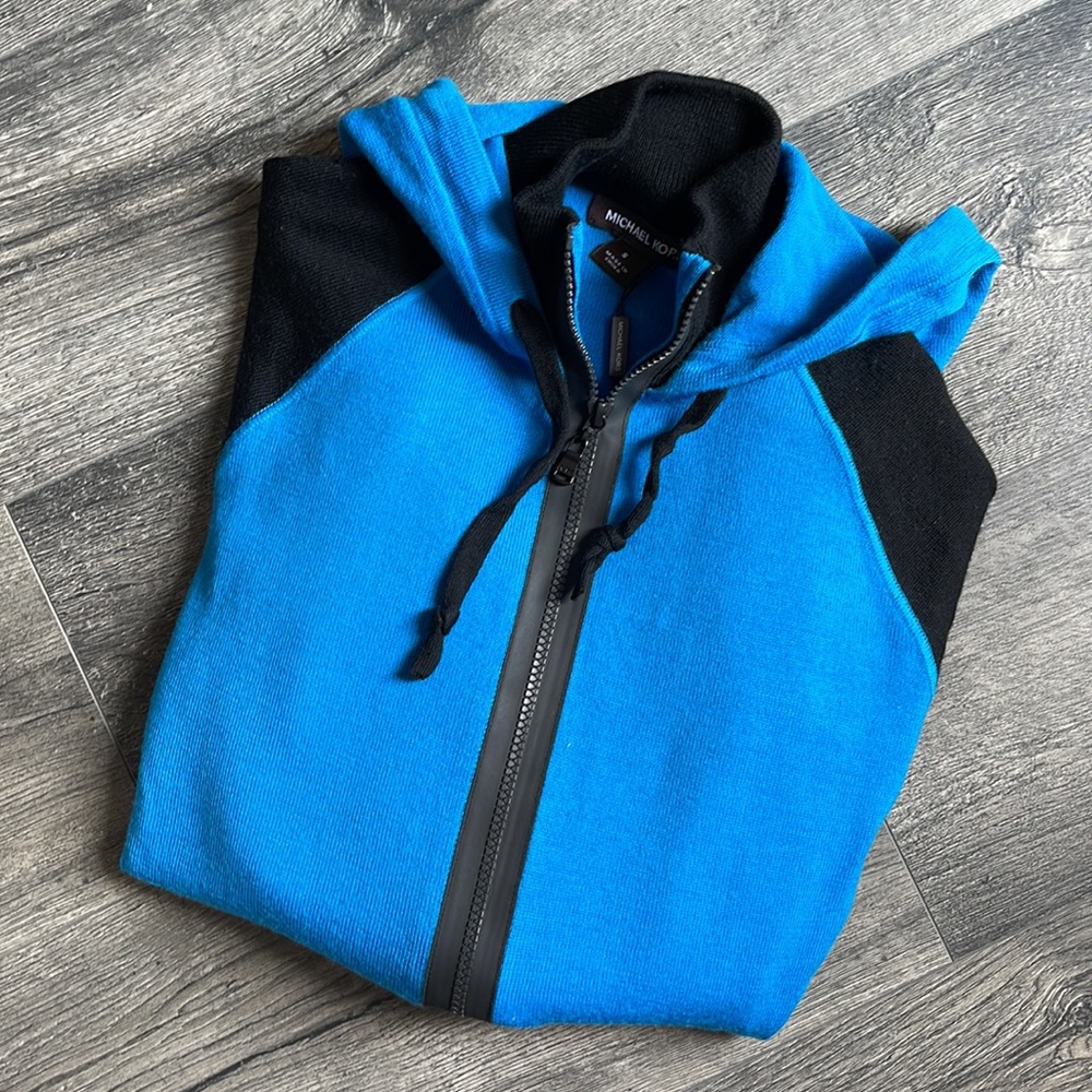 Michael Kors hoodie. Blue/black Size small. Never worn with tags.